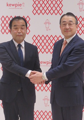 長南社長(右)と髙宮次期社長